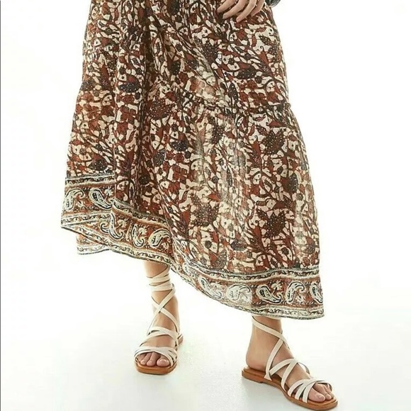 🔥Sale🔥 Anthropologie Ruffle Maxi Dress - Picture 7 of 9